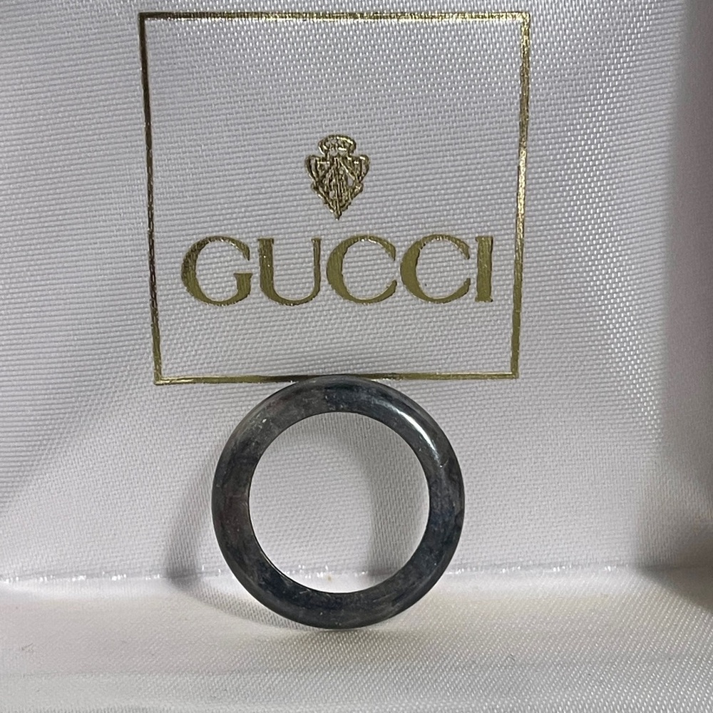 GUCCI TORTOISE SHELL MARBLE bezel for vintage Gucci interchangeable bezel watch